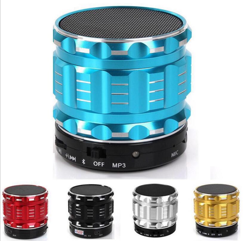 Metal Wireless Bluetooth Speakers With FM Radio Support SD Card Free For Phone Tablets PC