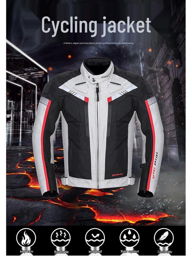 Four-Season Motorcycle Riding Suit: Durable, Windproof, Split-Type Pants, Fall-Resistant, Outdoor Sports Set