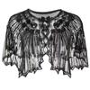 Evening Dress Accessories Sequins Shawl Wraps Party Evening Cape Elegant Ladies Flapper Cover Up