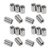 20 Stück Verbindungsmutter Rund Edelstahl Stangenverbinder Mutter M6 Innengewinde Befestigungselement