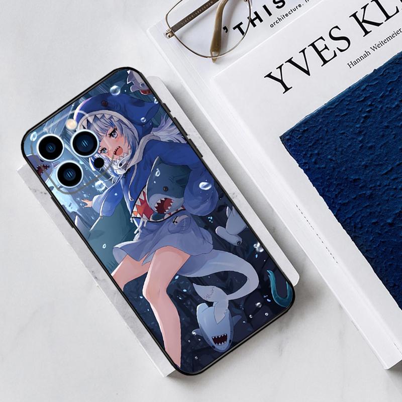 

Anime Hololive Gawr Gura Case For iPhone 17 Air 15 14 11 16 Pro Max 12 13 Mini 15 16 Plus 16e Funda Silicone Cover iPhone 11