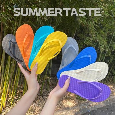 Rutschfeste Flip-Flops mit weicher Sohle für Damen für den Urlaub am Meer – lässiger Jelly-Stil