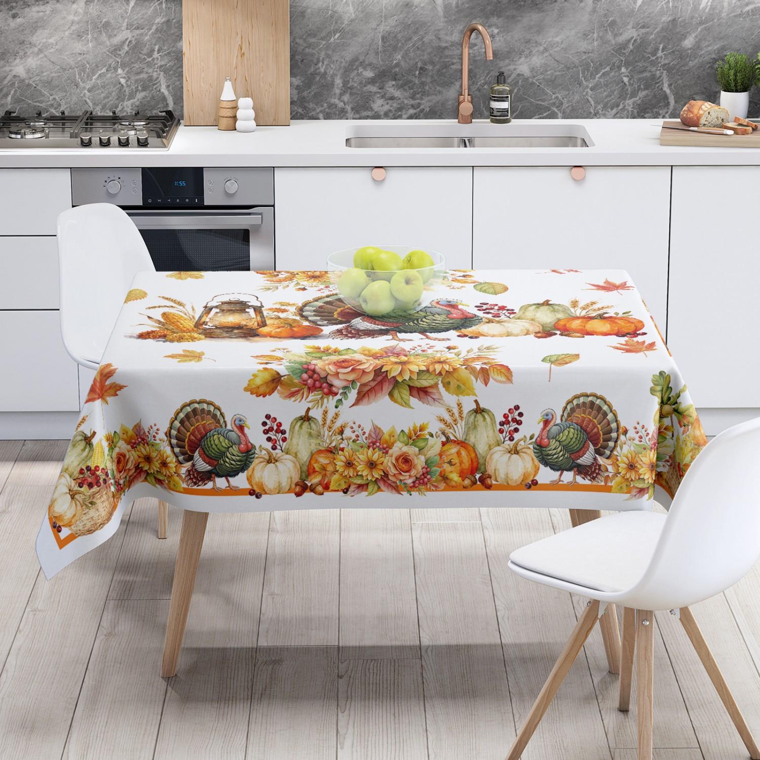 

Waterproof Polyester Tablecloth Suitable for Decoration in Restaurant Parties Picnics Festivals and Gatherings 52*70inch