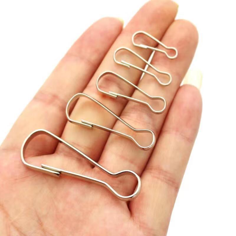 304 Stainless Steel Multipurpose Clips & Hooks, 100-Pack