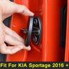 Car Styling Inner Door Lock Protector Buckle Cover Trim 4 Piece Fit For KIA Sportage 2016 -  Black Modification Accessories