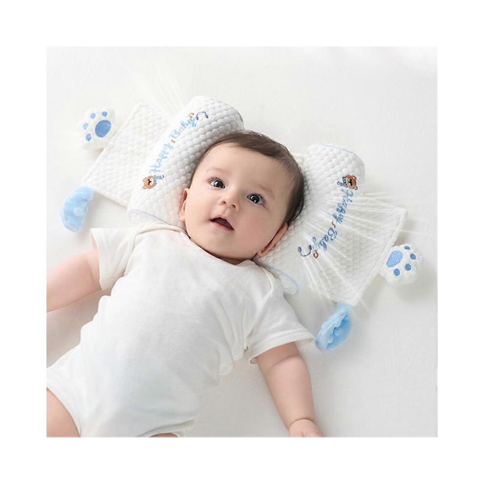 (Little Bear Baby) Newborns Baby Shaping Pillow Head Support Ergonomic Baby Pillow Prevent Flat Head Syndrome
