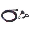 Motorcycle LED Headlight Fog Light Rocker Switch Round with Red Indicator for Scooters Cars