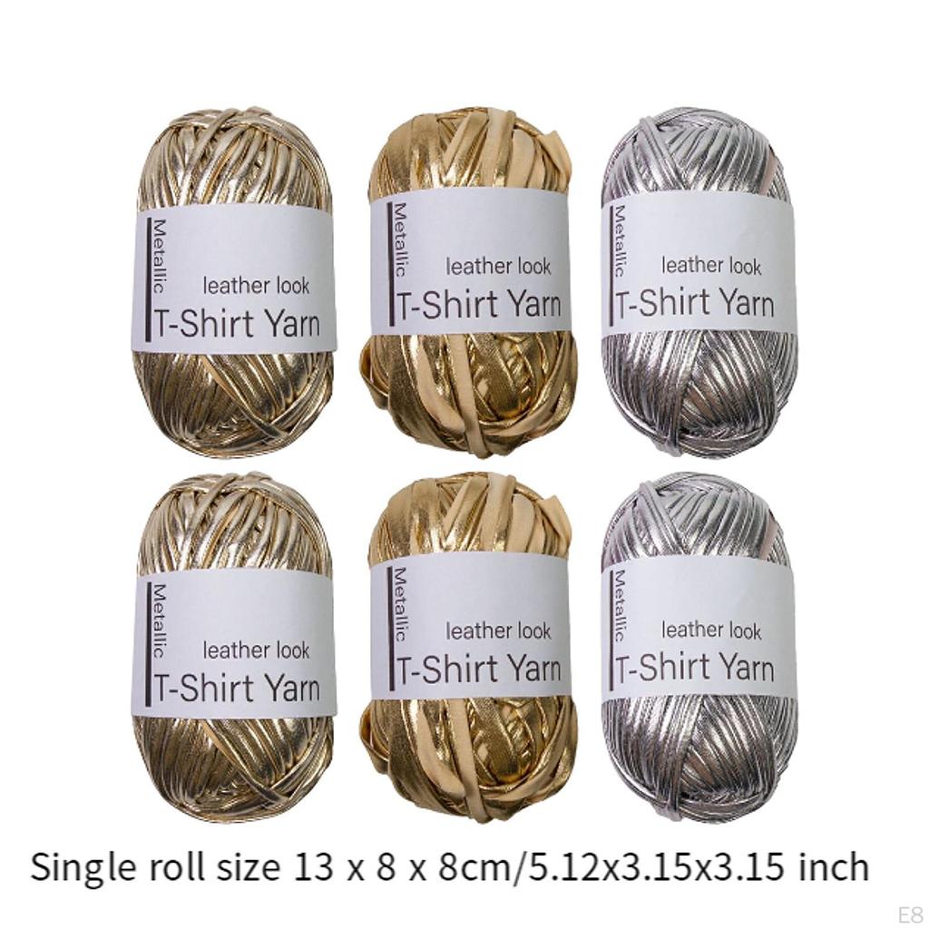 Metallic T-shirt Yarn Crochet Sewing Accessories Portable Multifunction Hand Knitting for