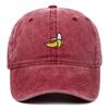 Adjustable Baseball Hat Banana Embroidered Sun Protection Hat Fashion Duck Tongue Hat  Outdoor