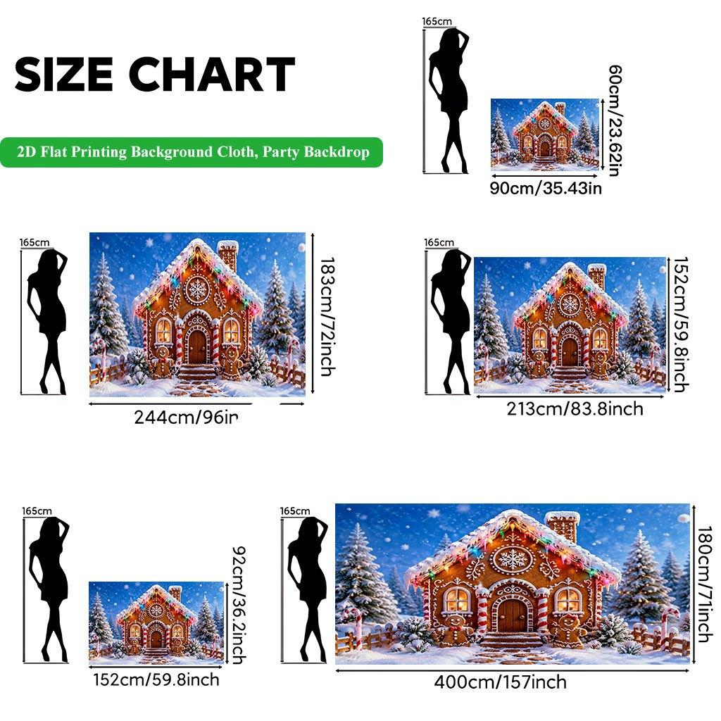 2D Flat Backdrop1pc Holiday Backdrop Banner Polyester Wall Decor For Living Room Bedroom Office Outdoor Decor Holiday Gift
