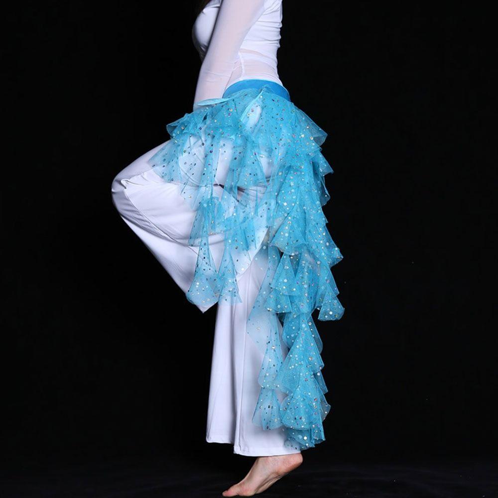 Women Waves Show Costumes Waist Chain Belly Dance Belt Dancer Skirt Hip Scarf