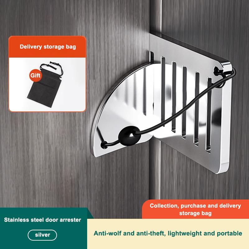 

Portable Door Lock Dual Nut Adjustment Body Hotel Door Locks Self-Defense Door Stop Travel Anti-Theft Door Stopper Safety Lock