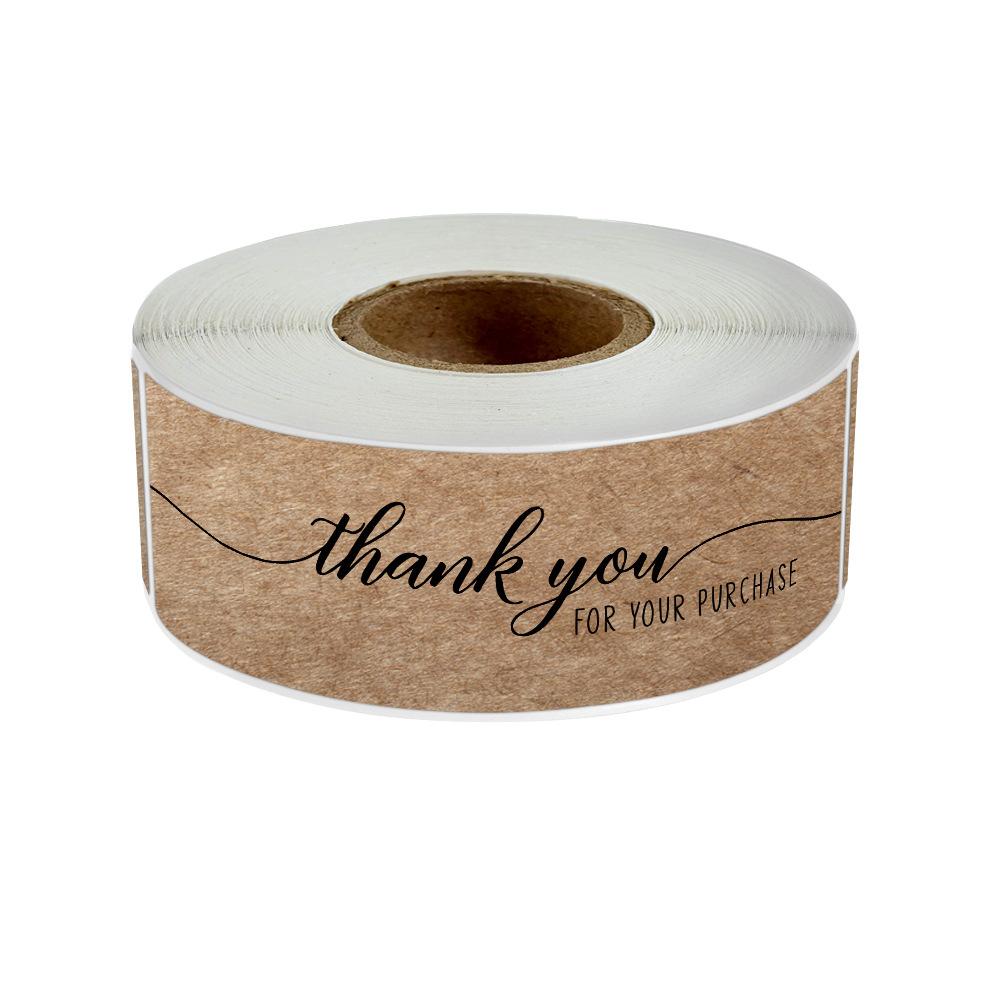120pcs Thank You for Your Order Stickers 7.5*2.5cm Rectangular Adhesive Seal Labels for Small Business, Handmade Goods, Bakeries
