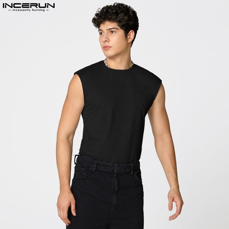 Oneck Casual Mens Incerun Sleeveless Sport Gym Slim Tank Tops