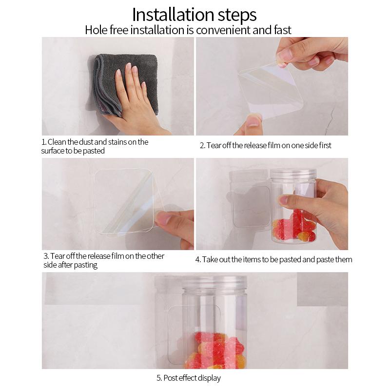 Nano Tape Double-Sided Non-Marking Wall Sticker For Hooks Powerful Sticker Multifunctional Bathroom Sticky Anti-Slip Wall Pads