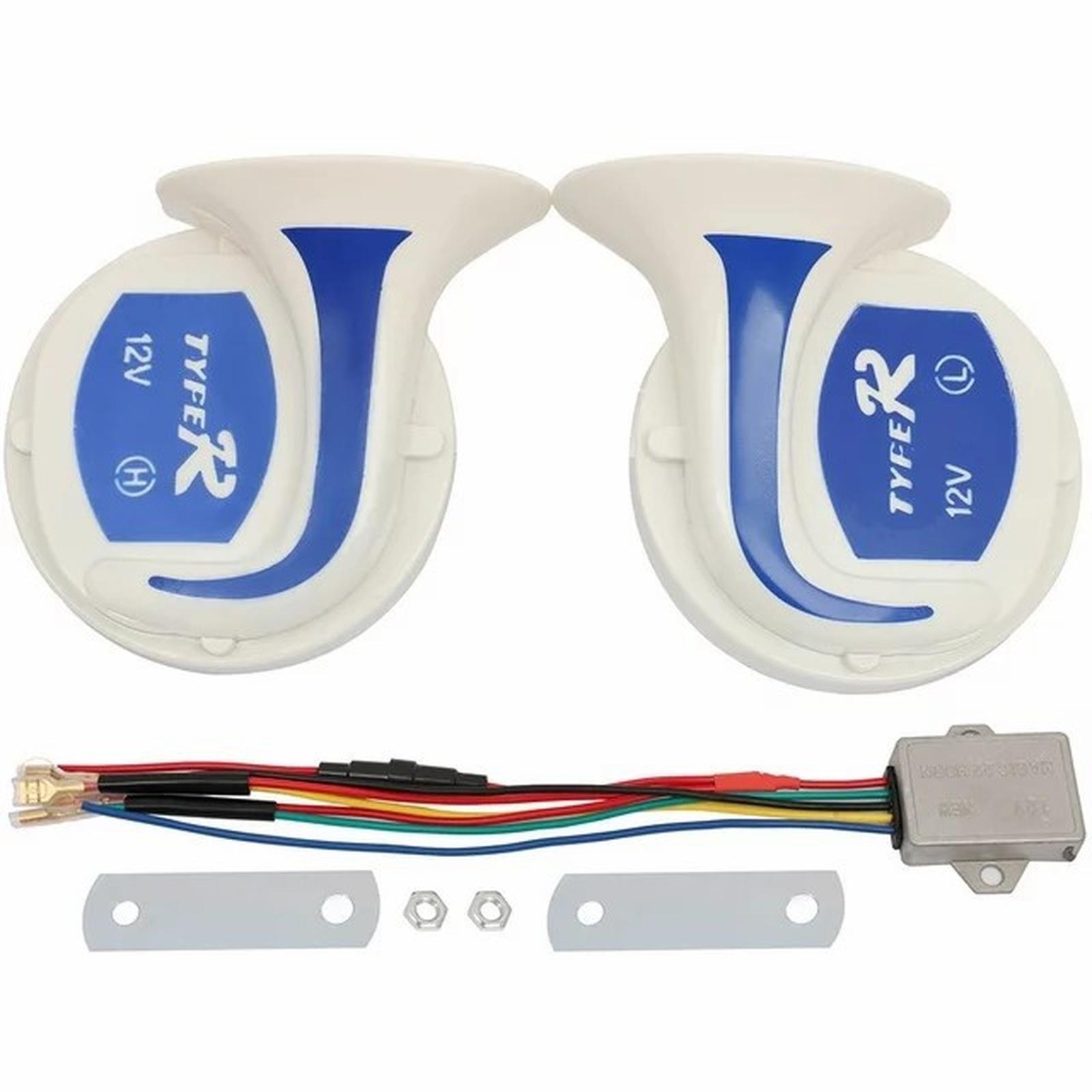 

Car Speaker Vehicle Auto Tone Music Speakers Horns Alarm 12V 120dB Motor Motorcycle Signal Horn One Size