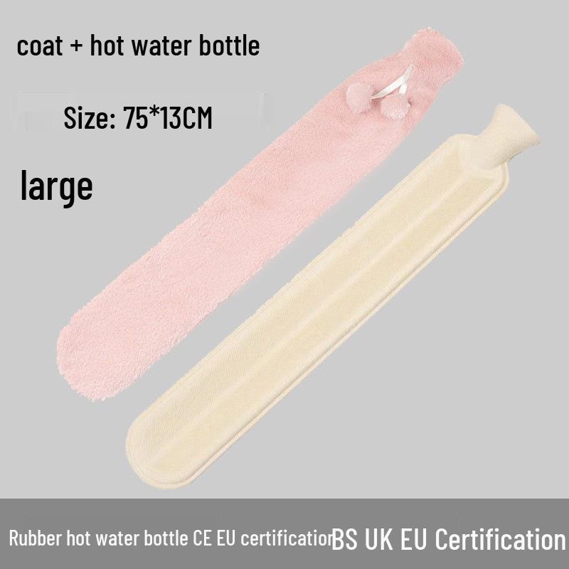 Old-Fashioned Rubber Hot Water Bottle for Stomach Warming
