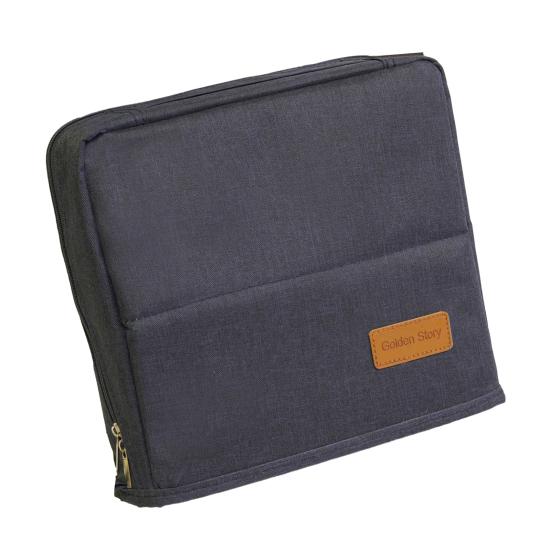 Multi-purpose Standing Makeup Bag Waterproof Oxford Cloth Makeup Organizer with Compartments Large Capacity Vertical Stationery Organizer