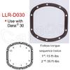 TENG MILE D030 Differential Cover Gasket Rubber Coated Steel Core for Dana 30 Axle for Jeep Wrangler TJ JK KJ Cherokee