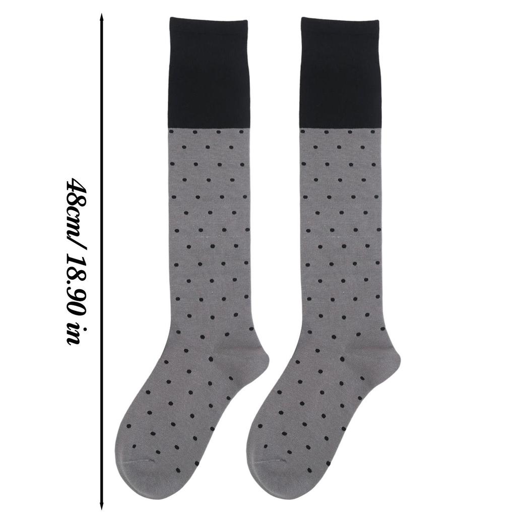 Stockings Japanese Style Fashion Polka Dot Cotton Long Socks Korean Style Color Matching Sweet Girls Knee Socks Women Long Socks