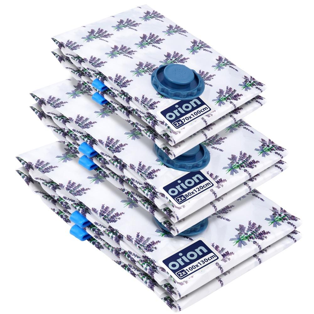 Vacuum Bags For Clothes And Bedding Lavender 70X100 / 80X120 / 100X130 Cm, 6 Pcs.