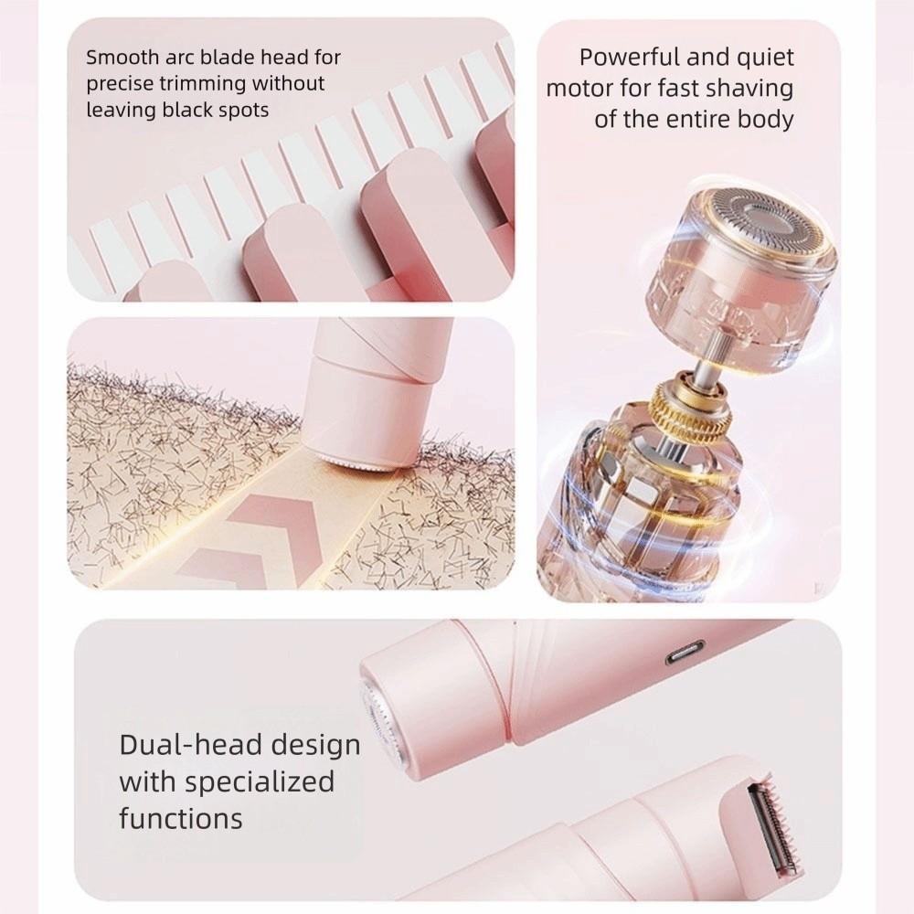 Adjustable Waterproof Hair Remover Cordless Electric Shaver 2-in-1 Hair Remover  Body Care