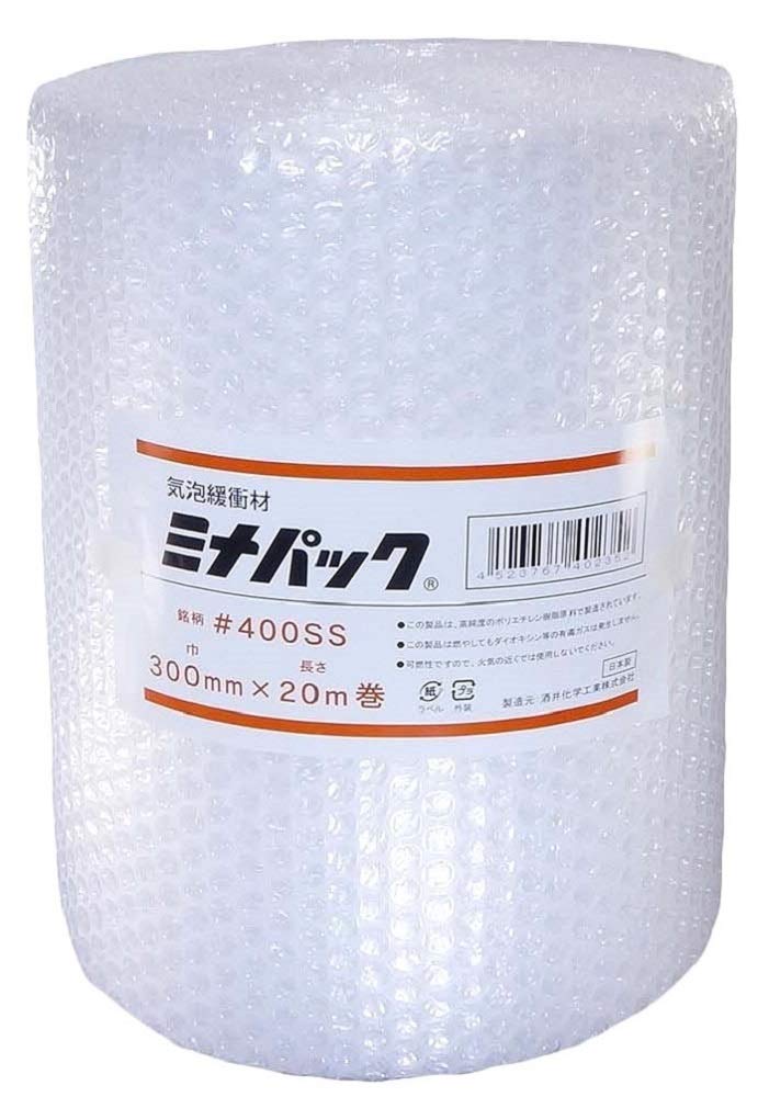 in Sakai Chemical 300mm x 20m Minapak Cushioning Roll Paper Bubble Industrial Bubble [Made Japan] #400SS (No Tube) [Polyethylene Wrap] (Commercial