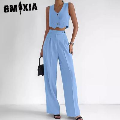 Women's Fashion Casual Summer Solid Color Print Sleeveless V-Neck Blouses & Shirts