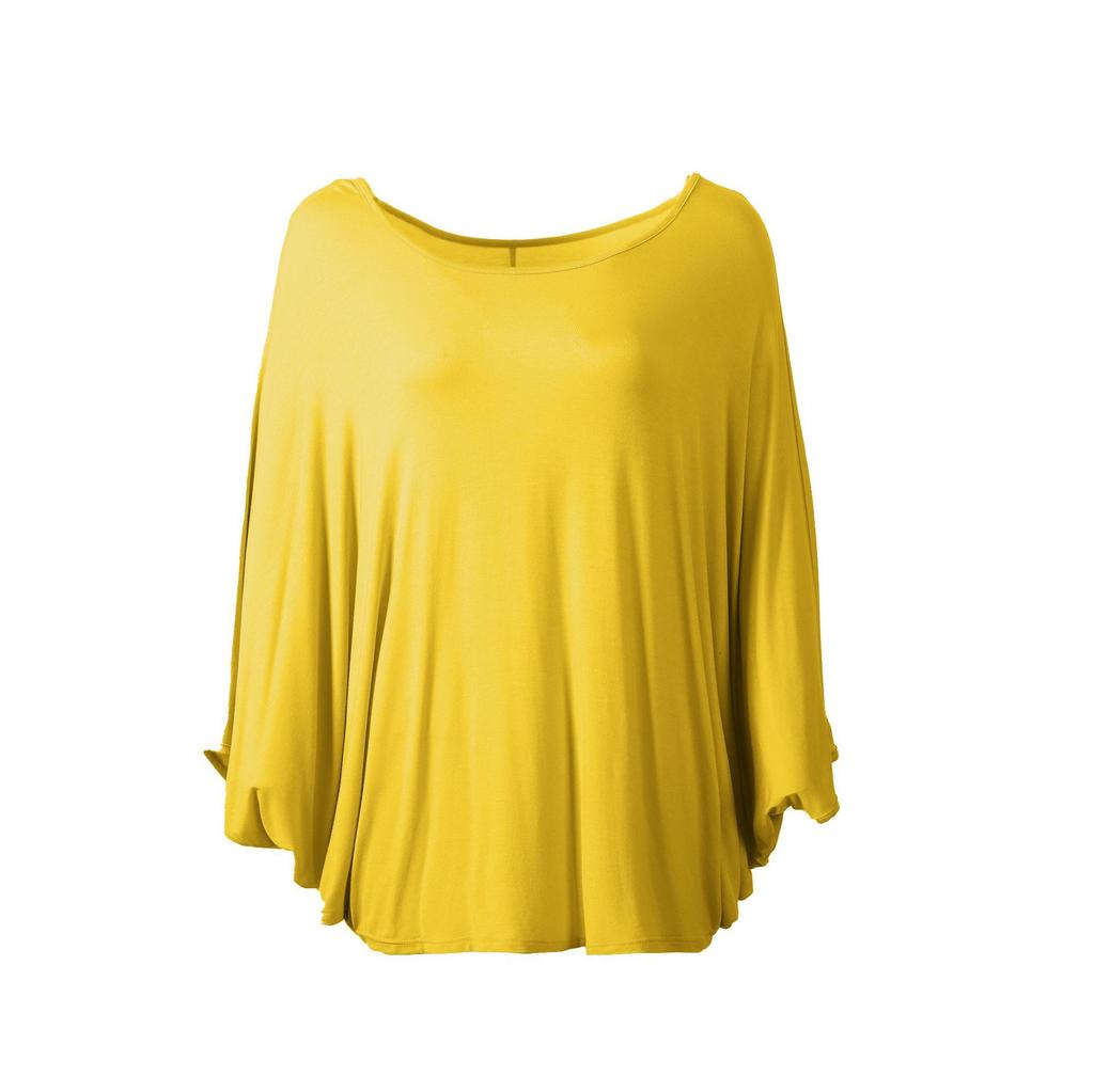 Plus Size Ladies 40-count Modal Batwing-sleeved Tshirt Short Sleeves Slimming Casual T-shirts Loose Tee Tops 13 Colors Japanese-style