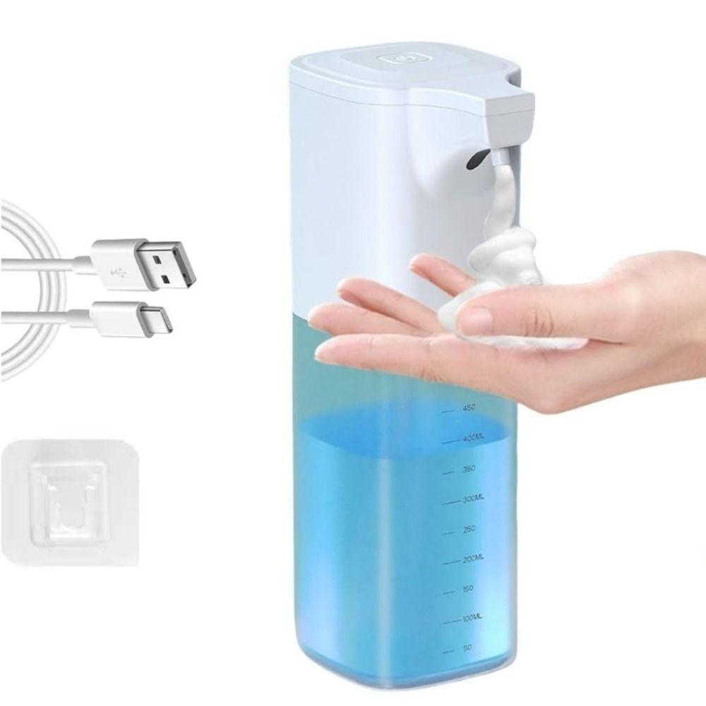Foaming Dispenser Touchless Soap Dispenser 550ml Capacity USB Rechargeable Dispenser Hospital Use