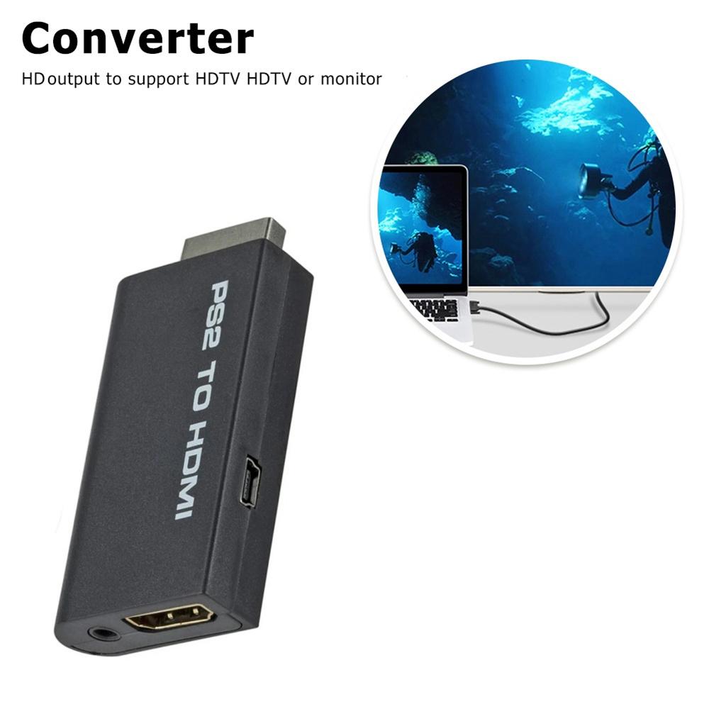 1080P PS2 to HDMI-compatible Converter Adapter PlayStation 2 to HDMI Games Video Adapter Cable Supports PC All PS2 Display Modes