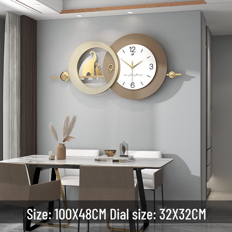 

Роскошные современные настенные часы кремового цвета для гостиной и ресторана — тихий и стильный декор.