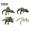 Realistic Dinosaur Model 4 Pcs 3D Printed Monitor Topper, Fun Office Desk Decor, Hanging Paw Figure Cute Animal Car Dashboard Accessory for