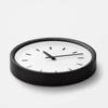 Lemnos Wall Clock Analog Basin Line Natural Wood Chestnut Basin Line Black BK Lemnos PIL23-05