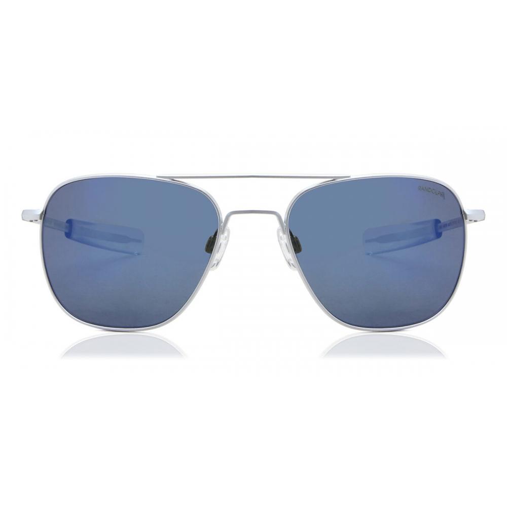 

Randolph Engineering Pilot Polarized Af254 Men Sunglasses Matte Chrome Grey/55