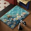 Beach Sand Floor Mat Soft Flannel Rug Non-Slip Absorbent Mat For Bathroom Bedroom Home Decor