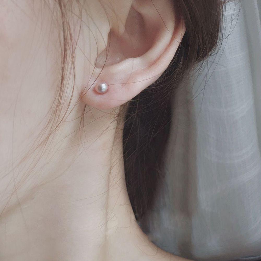 Color Simple Party Temperament Fashion Design Women Jewelry Korean Earrings Pearl Stud Earrings