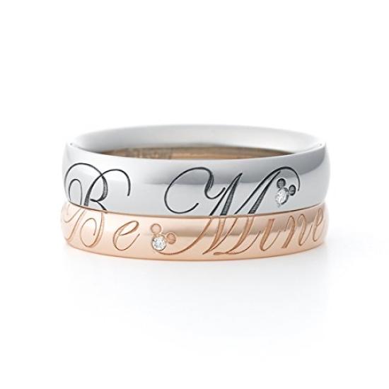 BLOOM Disney SMACK Stainless Steel Diamond Pairing Rings Japanese Size 9 (Women's) 0191-0713-0015-0009,
