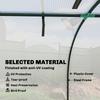 295 x 100 cm Low Tunnel Greenhouse - White