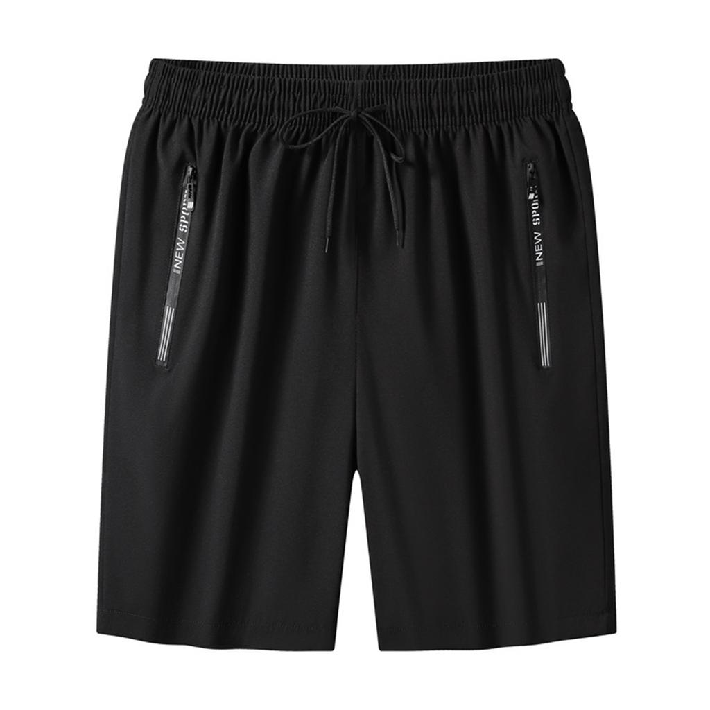 Men's Summer Casual Sport Shorts Elastic Waistband Quick Dry Lightweight Breathable Four-Way Stretch Five-Point Length Beachwear