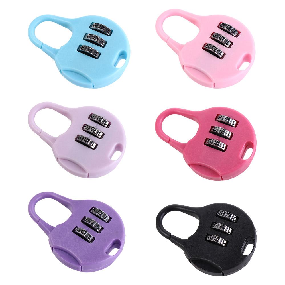 Plastic Password Combination Lock Backpack Padlock Digit Locks Anti-theft Padlock Drawer