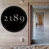 Custom '2189' Metal House Sign - Iron Doorplate for 14+, Alphabet & Number Wall Decor, Battery-Free.