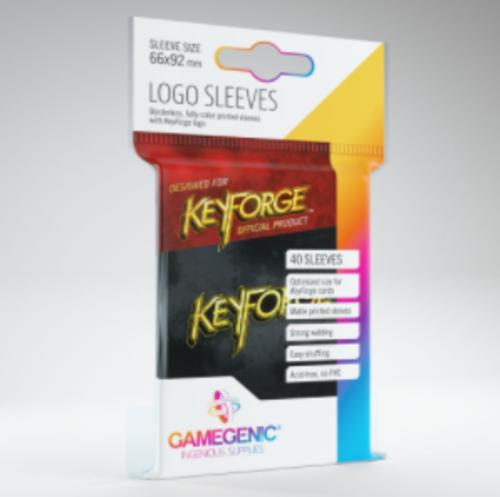 KeyForge Logo Sleeves: Black