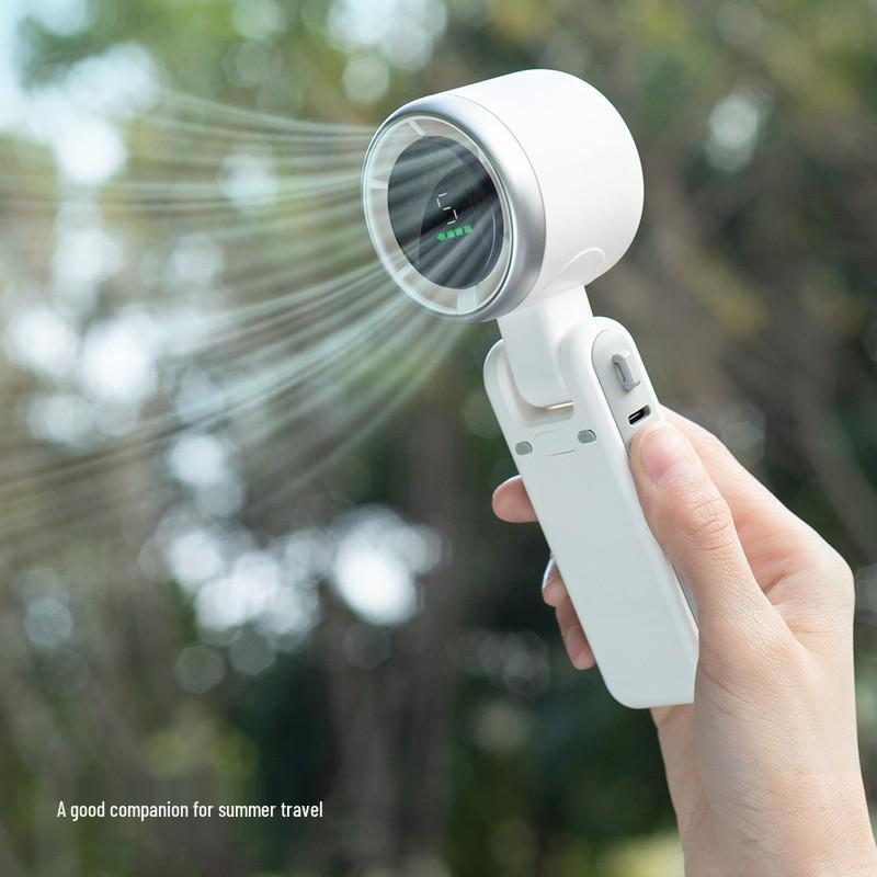 N607 Foldable Turbo Handheld & Neck Fan - High-Speed Cooling 171*60*52