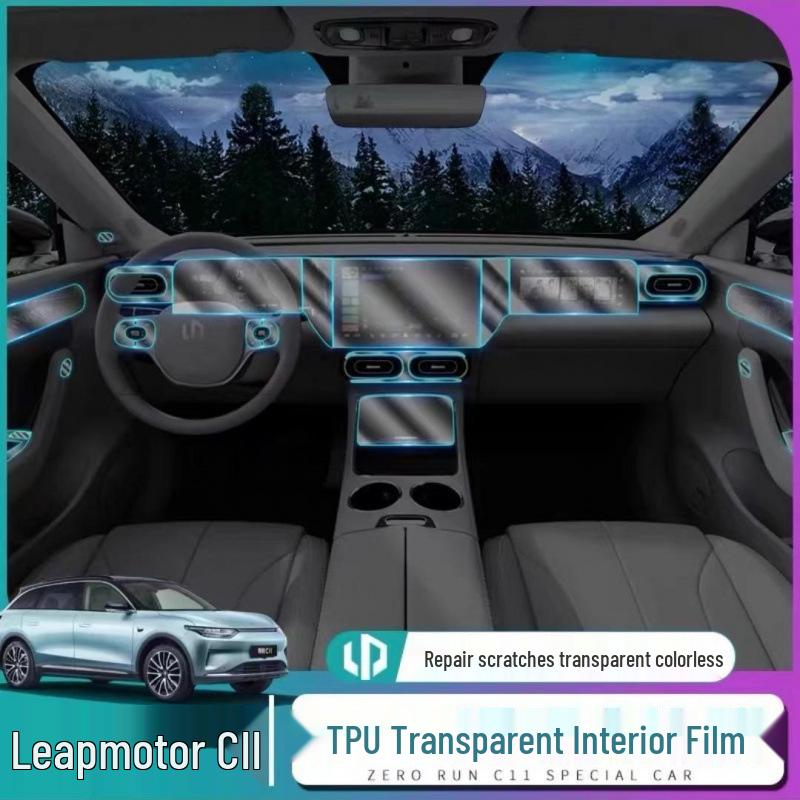Leapmotor C11 Interior TPU Protective Dashboard & Gear Shift Film Kit