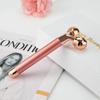 ZK-2 In 1 Facial Massager Roller Face Gold Pulse Electric 3D Roller Rose Gold