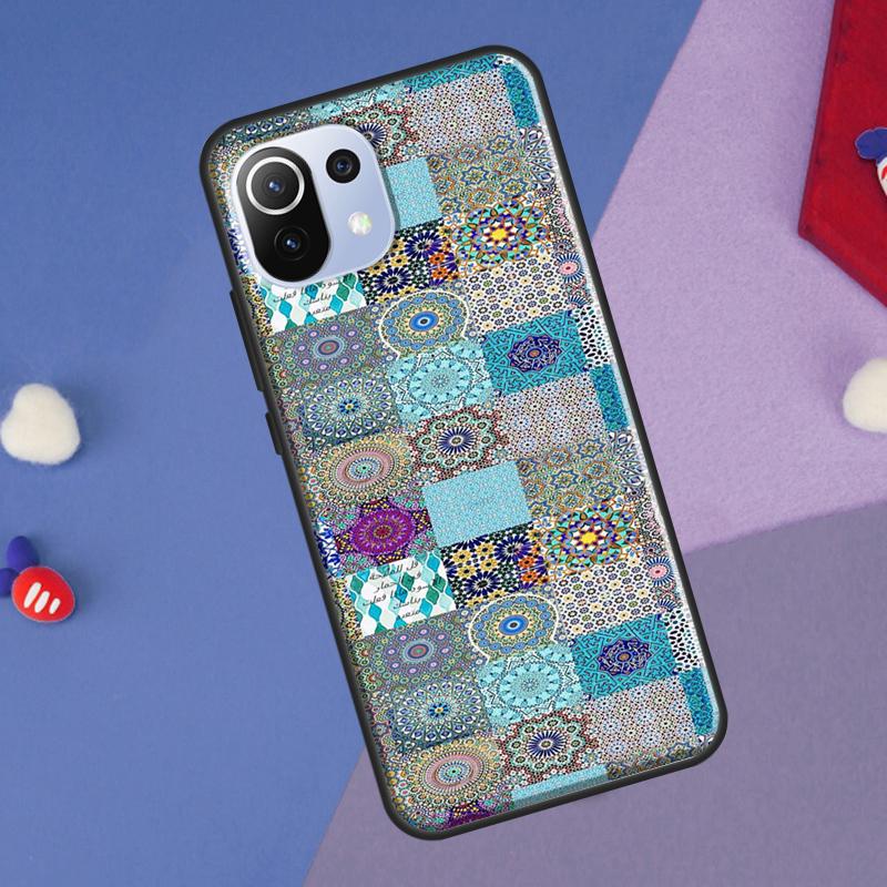 Moroccan Tile Cover For Xiaomi 14 13 Ultra 11T 12T 13T 14T Pro POCO X7 Pro X3 X5 F3 F5 F6 M6 X6 Pro Case