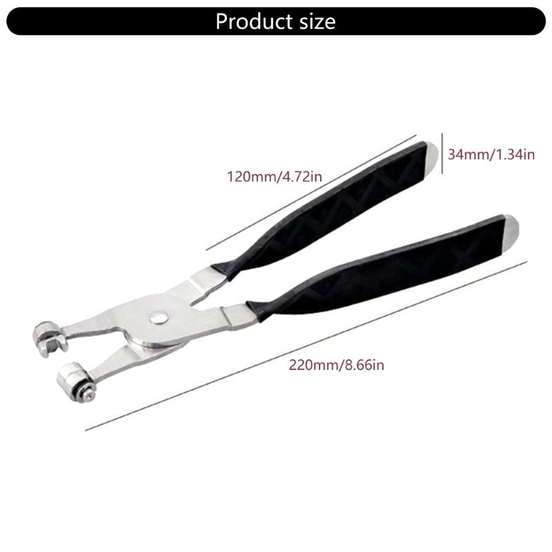 Professional Hose Clamp Pliers For Auto Repair Heavy Duty Steel Tool With Swivels Mouths And Locking Mechanism