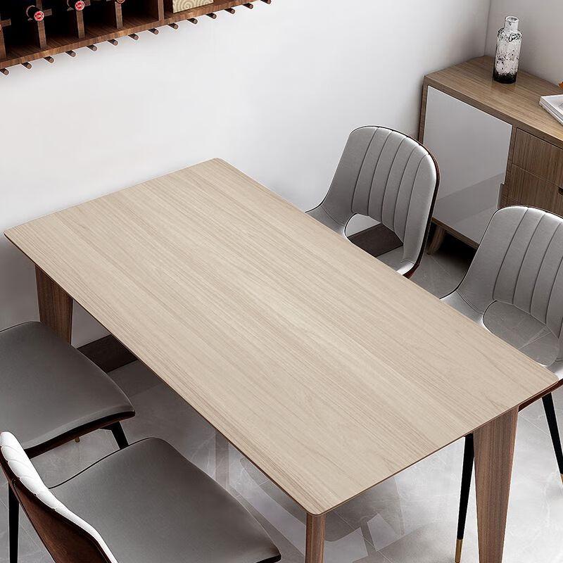 CINKYBOO Faux Wood Grain Waterproof PU Tablecloth