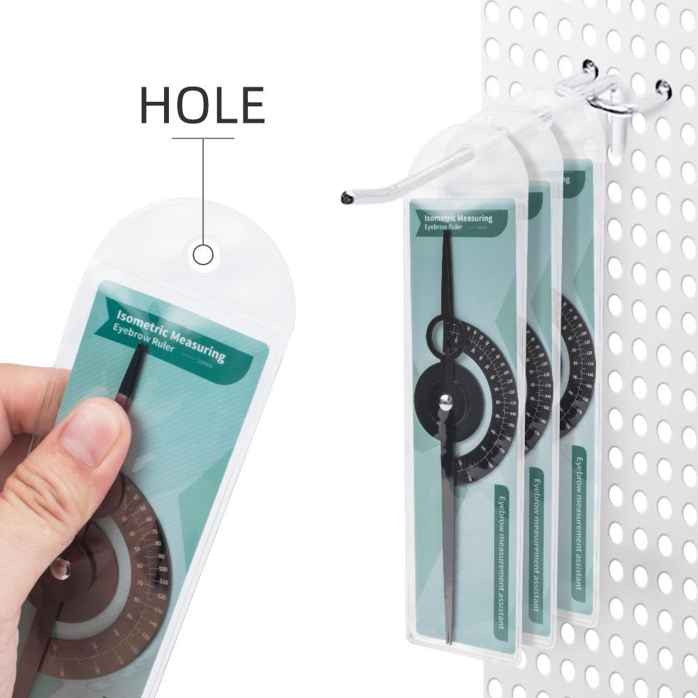 Equidistant Microblading Eyebrow Ruler with Three-Point Positioning